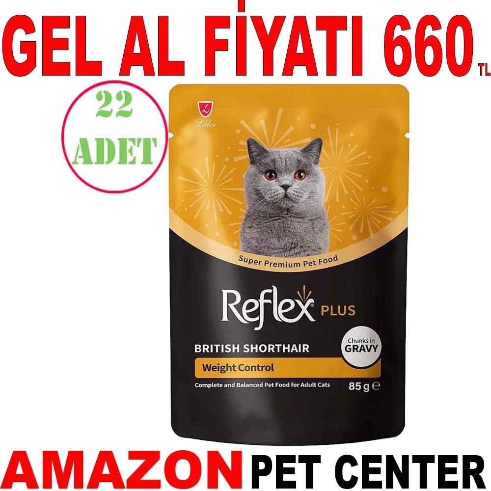 Reflex Plus Britsh Shorthair Kedi Konservesi 85 Gr 22 Ad Gel Al 35013884 Amazon Pet Center
