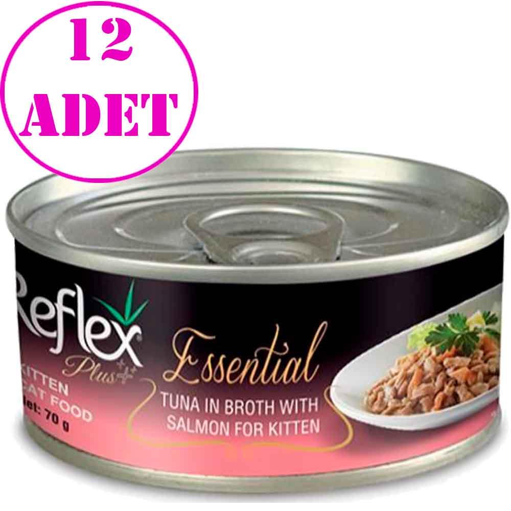 Reflex Plus Essential Kitten Somonlu Yavru Kedi Konservesi 70 Gr 12 AD 32118551 Amazon Pet Center