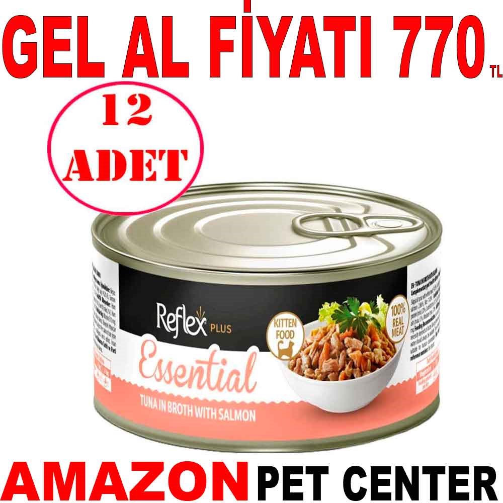Reflex Plus Essential Kitten Somonlu Yavru Kedi Konservesi 70 Gr 12 AD Gel Al 18726008 Amazon Pet Center