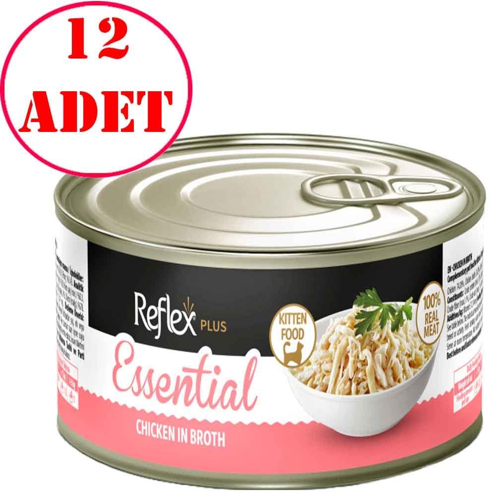 Reflex Plus Essential Yavru Kedi Konservesi Tavuklu 70 Gr 12 AD 32118650 Amazon Pet Center