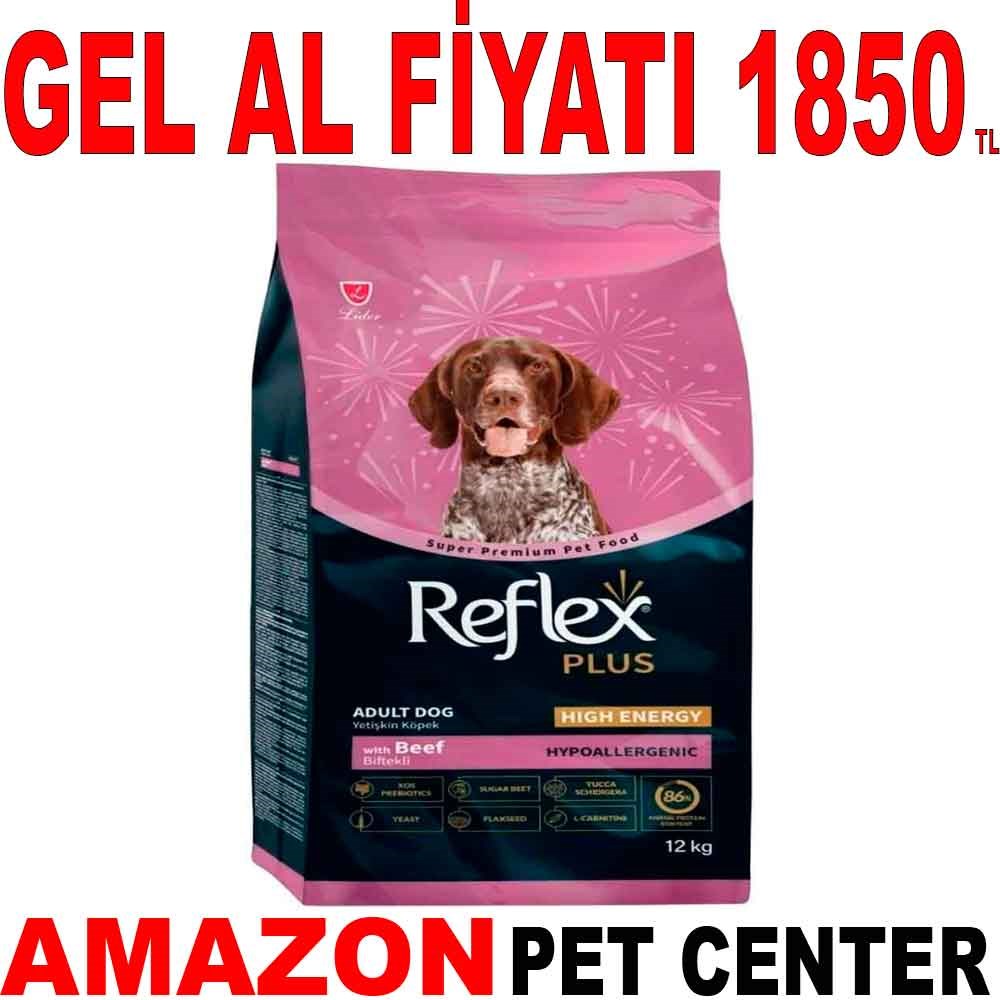 Reflex Plus High Energy Dana Etli Köpek Maması 12 Kg Gel Al 35004783 Amazon Pet Center