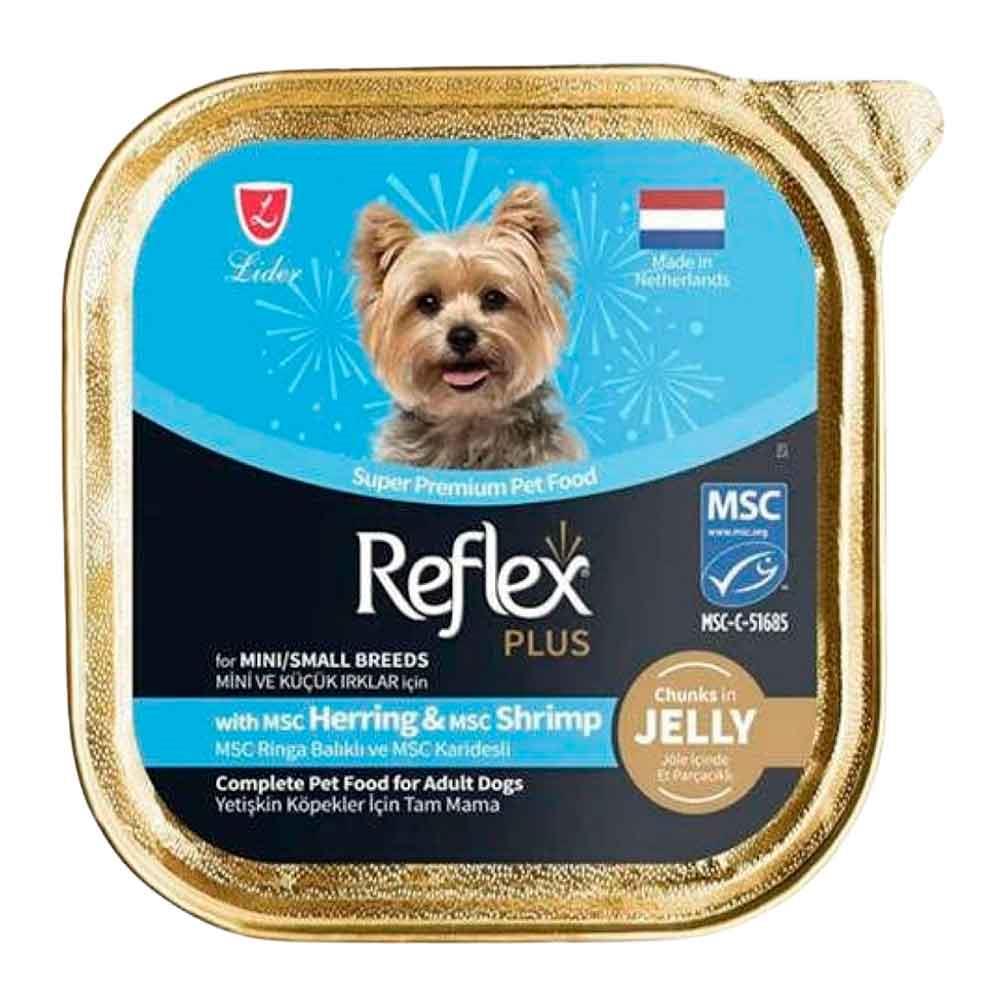 Reflex Plus Jöle İçinde Ringa Balığı ve Karides Küçük Irk Köpek Konservesi 85 Gr 8698995032759 Amazon Pet Center