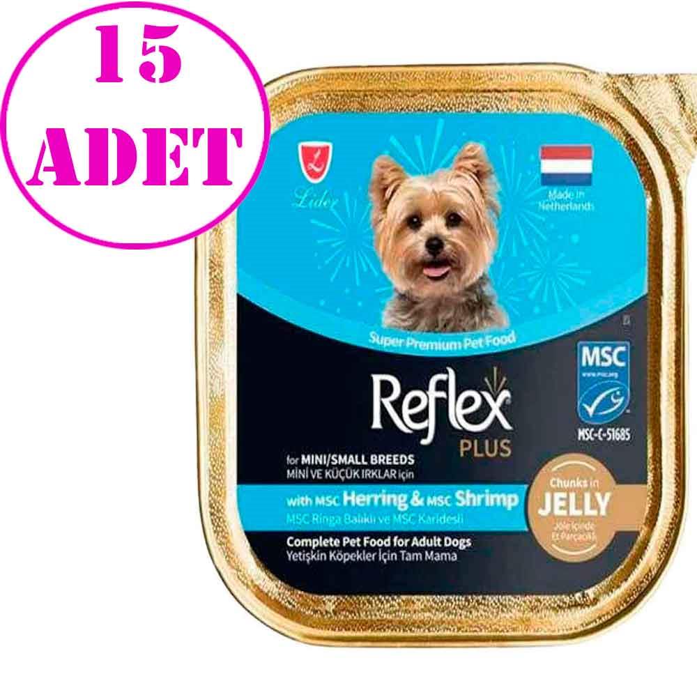 Reflex Plus Jöle İçinde Ringa Balığı ve Karides Küçük Irk Köpek Konservesi 85 Gr 15 AD 21399008 Amazon Pet Center