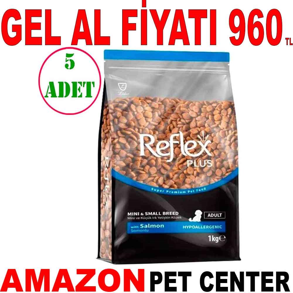 Reflex Plus Küçük Mini Irk Somonlu Yetişkin Köpek Maması 1 Kg 5 AD Gel Al 35013785 Amazon Pet Center
