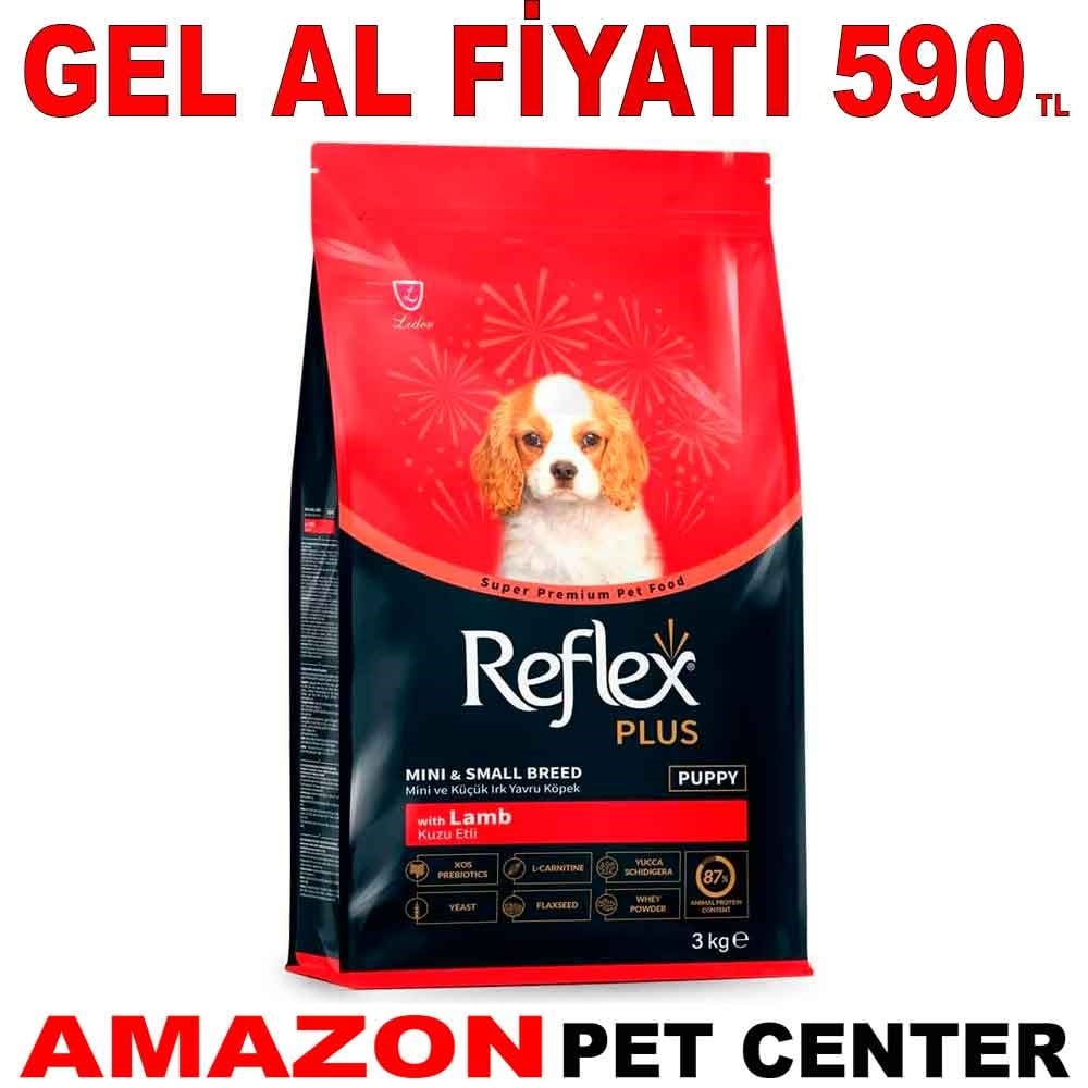 Reflex Plus Kuzu Etli Küçük Irk Yavru Köpek Maması 3 Kg Gel Al 22028006 Amazon Pet Center