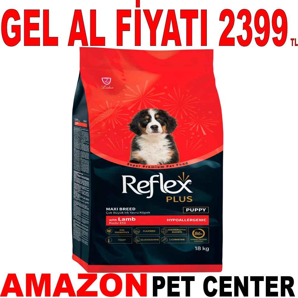 Reflex Plus Kuzu Etli Yavru Köpek Maması 18 Kg 21516009 Amazon Pet Center