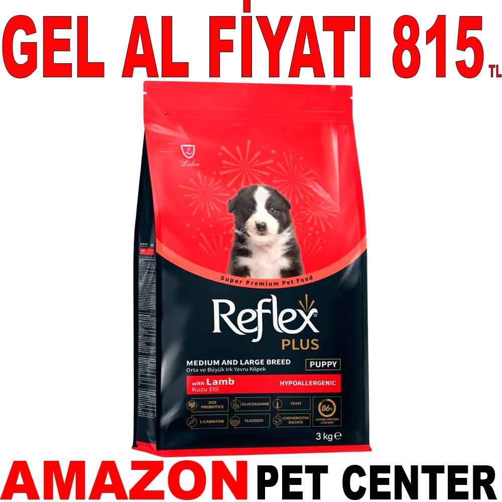 Reflex Plus Kuzulu Pirinçli Yavru Köpek Maması 3 Kg Gel Al 19005003 Amazon Pet Center