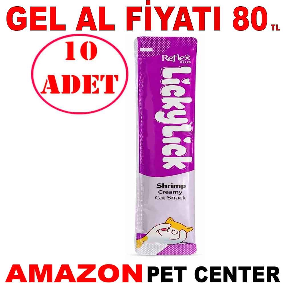 Reflex Plus Licky Lick Karidesli Sıvı Kedi Ödülü 15 Gr 10 AD Gel Al 35008026 Amazon Pet Center