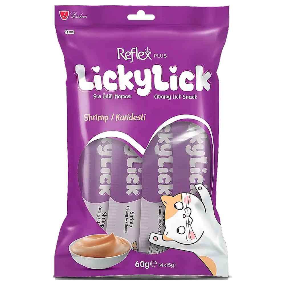 Reflex Plus Lickylick Karidesli Sıvı Kedi Ödül Maması 4x15 Gr 8698995039260 Amazon Pet Center