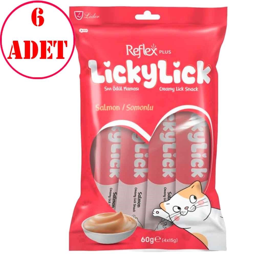 Reflex Plus Lickylick Somonlu Kedi Sıvı Ödül Maması 4x15 Gr 6 AD 35012726 Amazon Pet Center