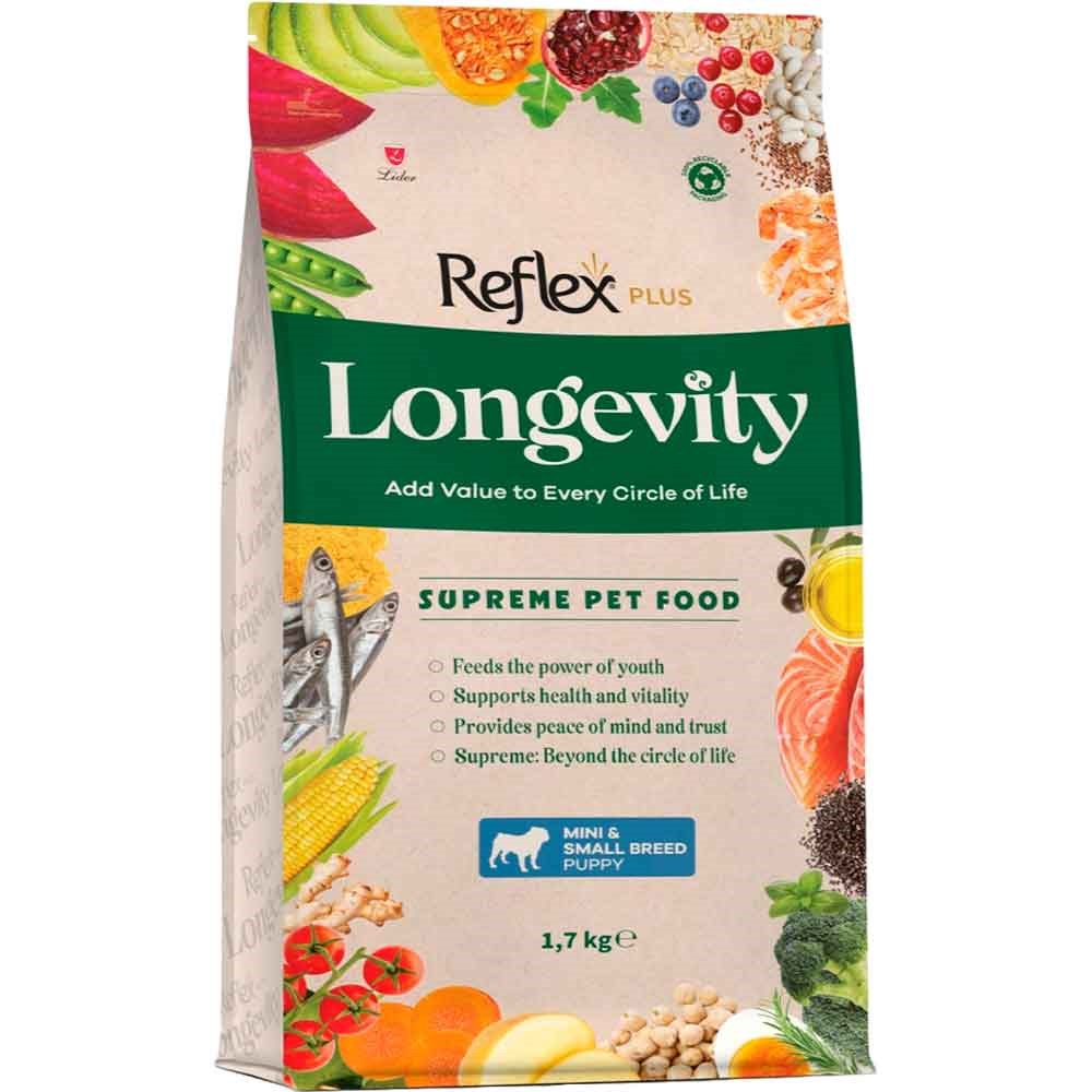 Reflex Plus Longevity Hipoalerjenik Mini ve Küçük Irk Yavru Köpek Maması 1,7 Kg 8698995038607 Amazon Pet Center