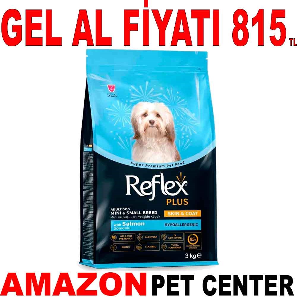 Reflex Plus Skin & Coat Somonlu Küçük Irk Yetişkin Köpek Maması 3 Kg 22032003 Amazon Pet Center