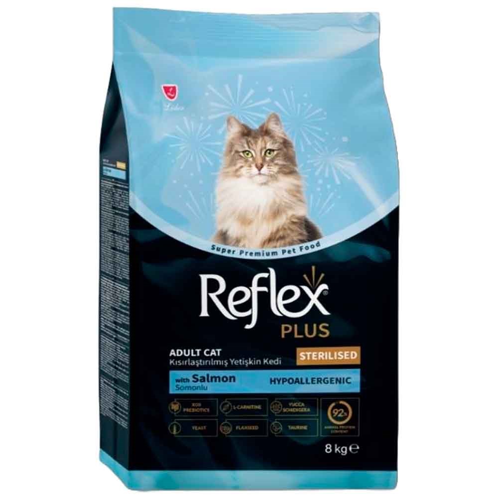 Reflex Plus Somonlu Kısırlaştırılmış Kedi Maması 8 kg 8698995029223 Amazon Pet Center