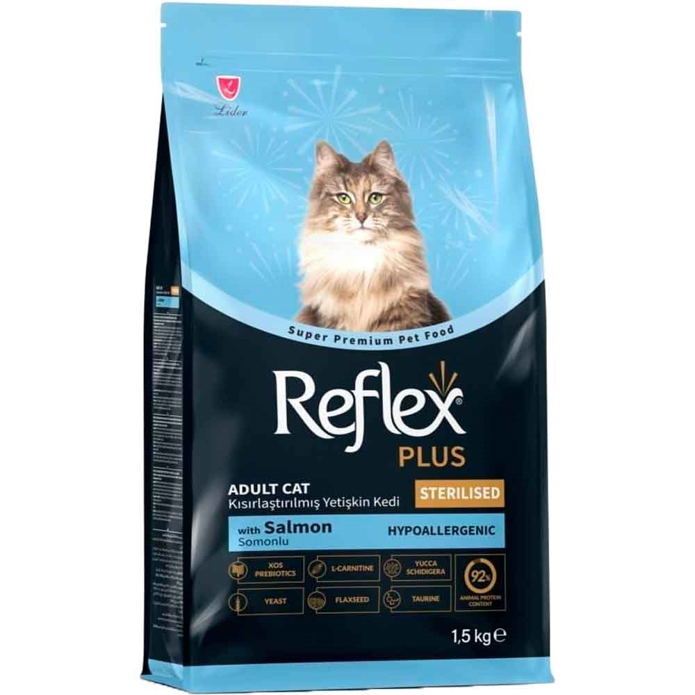 Reflex Plus Somonlu Kısırlaştırılmış Kedi Maması 1,5 Kg 8698995027199 Amazon Pet Center
