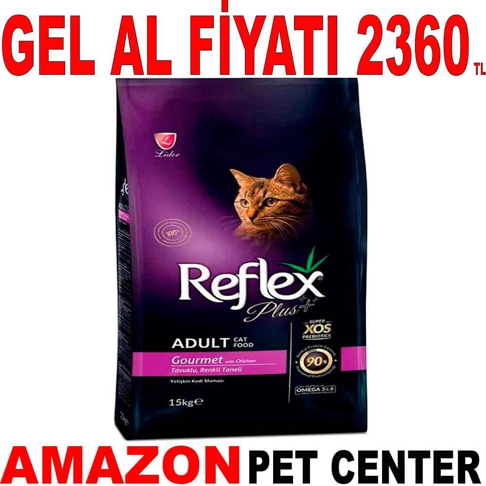 Reflex Plus Tavuklu Renkli Taneli Kedi Maması 15 Kg 18995008 Amazon Pet Center