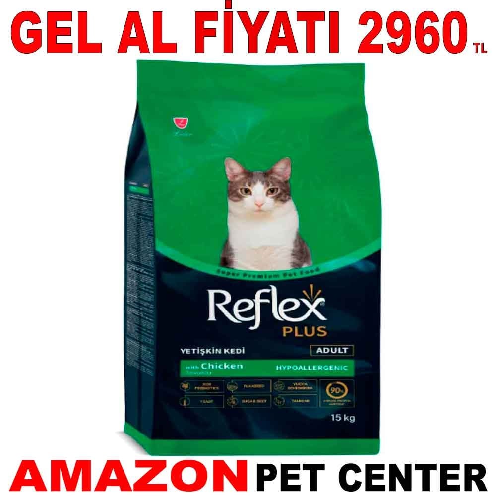 Reflex Plus Tavuklu Yetişkin Kedi Maması 15 Kg Gel Al 18993004 Amazon Pet Center
