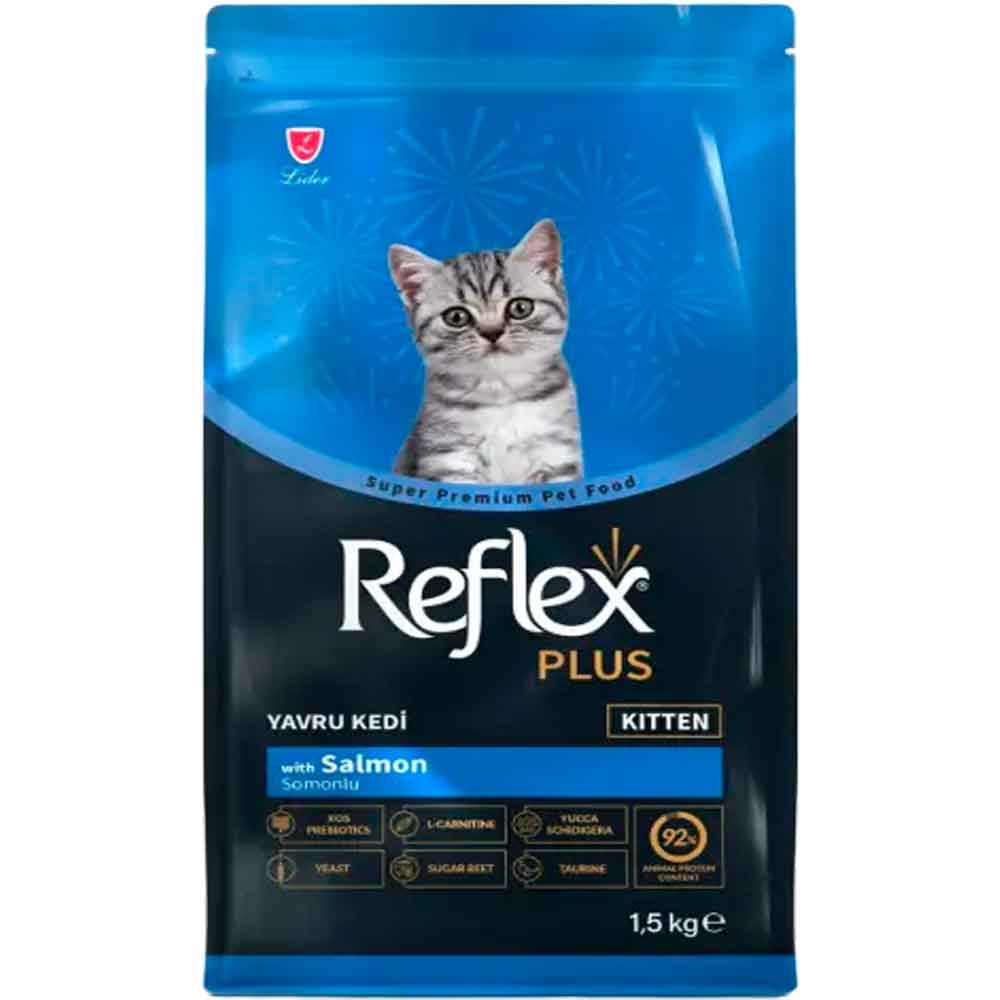 Reflex Plus Yavru Kedi Maması Somonlu 1,5 Kg 8698995030649 Amazon Pet Center