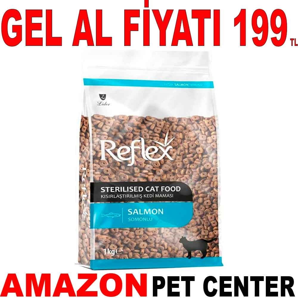 Reflex Somonlu Kısırlaştırılmış Kedi Maması 1 Kg Gel Al 35000938 Amazon Pet Center