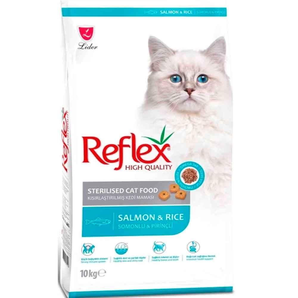 Reflex Somonlu Kısırlaştırılmış Kedi Maması 10 Kg 8698995031226 Amazon Pet Center