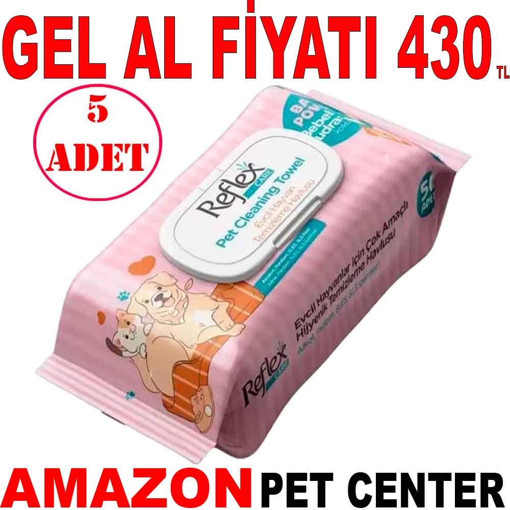 Reflex Temizleme Mendili 50'li PK 5 AD Gel Al 22160003 Amazon Pet Center