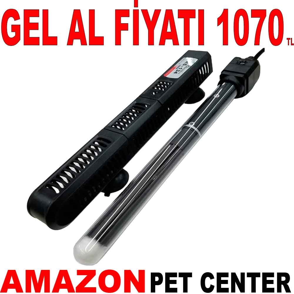 RS 136 Plastik Korumalı Termostatlı Cam Akvaryum Isıtıcısı 300 W Gel Al 35009955 Amazon Pet Center