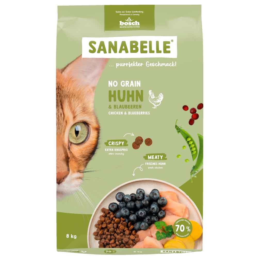 Sanabelle No Grain Tavuklu ve Yaban Mersinli Kedi Maması 8 Kg 4015598025997 Amazon Pet Center