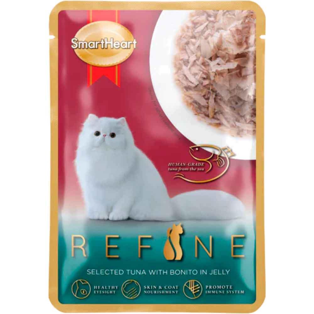 Smart Heart Refine Kedi Konservesi Jöle İçinde Ton Balıklı ve Palamutlu 70 Gr 8850477022904 Amazon Pet Center