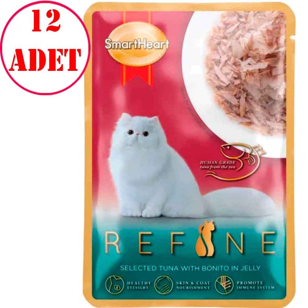 Smart Heart Refine Kedi Konservesi Jöle İçinde Ton Balıklı ve Palamutlu 70 Gr 12 Ad 35013044 Amazon Pet Center