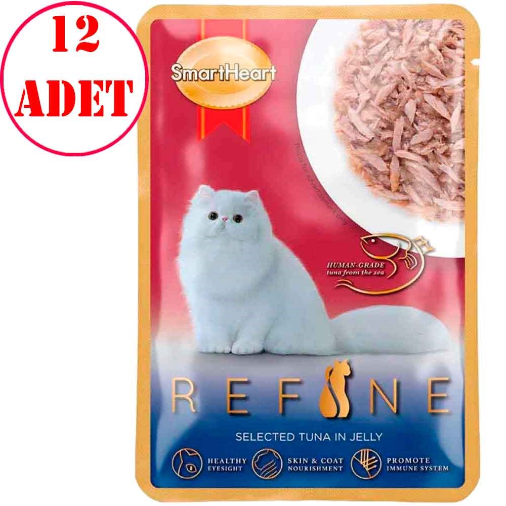Smart Heart Refine Kedi Konservesi Jöle İçinde Ton Balıklı 70 Gr 12 Ad 35012986 Amazon Pet Center