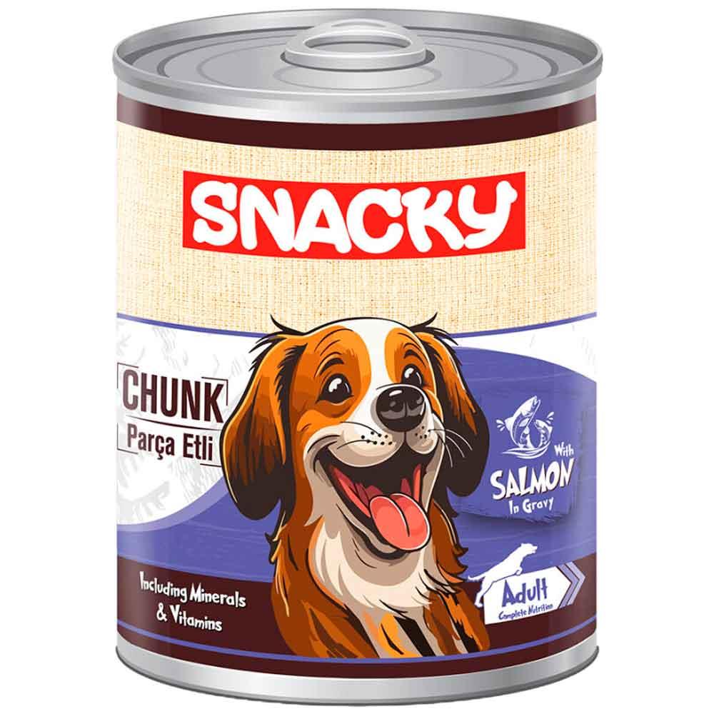 Snacky Chunk Somonlu Köpek Konservesi 400 Gr 8682631202880 Amazon Pet Center