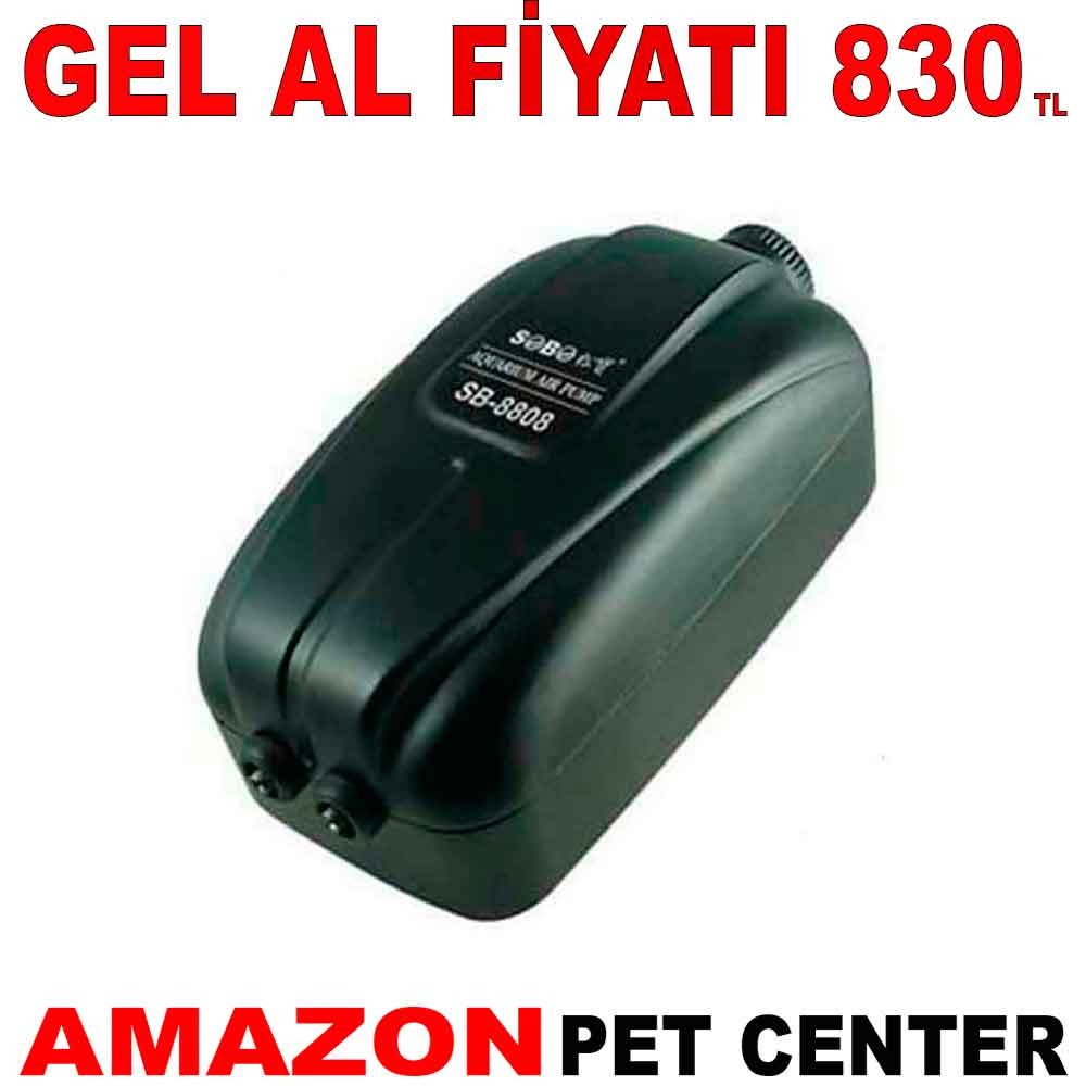 Sobo Çift Çıkışlı Akvaryum Hava Motoru SB-8808 Gel Al 35003151 Amazon Pet Center