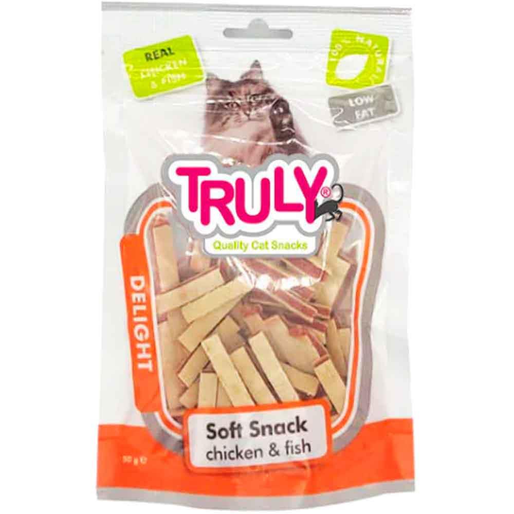 Truly Delight Tavuk Etli ve Balıklı Sandviç Kedi Ödül Maması 50 Gr 8718692582422 Amazon Pet Center