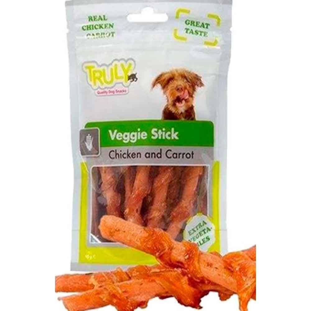 Truly Tavuklu Havuçlu ve Ispanaklı Köpek Ödül Çubuğu 90 Gr 8718692582361 Amazon Pet Center