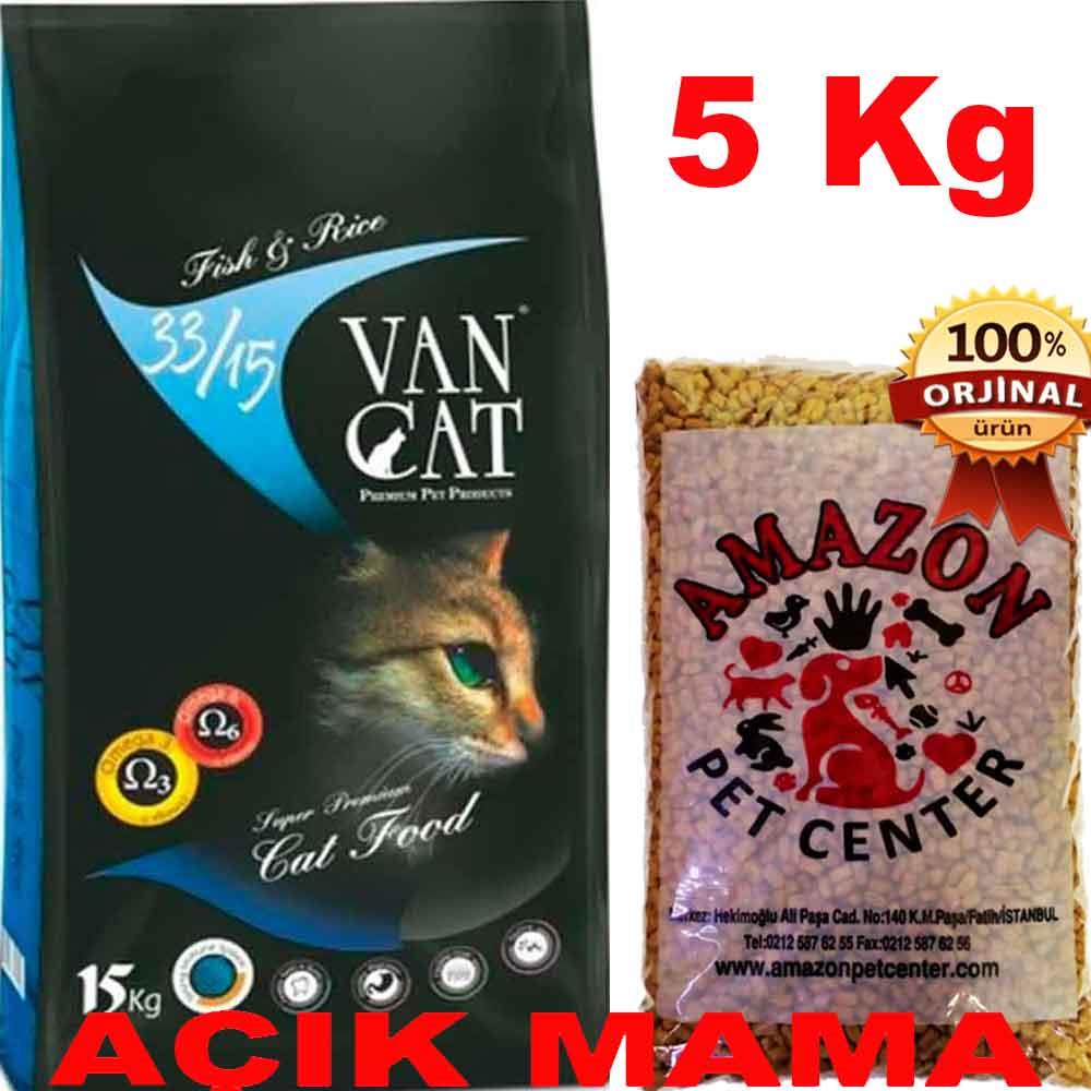 Vancat Balıklı Kedi Maması Açık 5 Kg 32136739 Amazon Pet Center