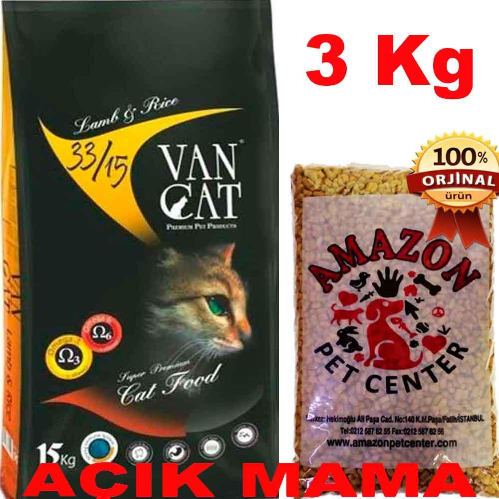 Vancat Kuzu Etli Kedi Maması Açık 3 Kg 32136708 Amazon Pet Center