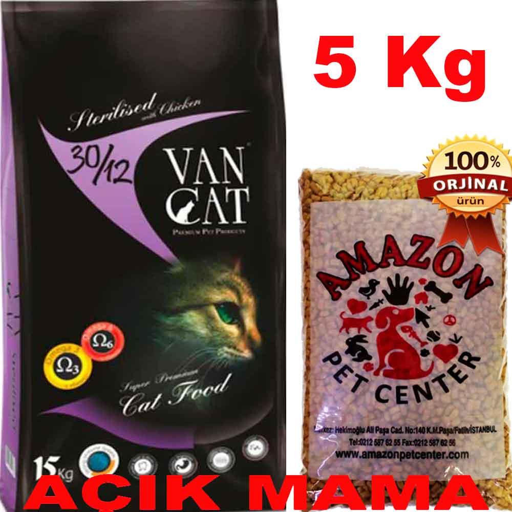 Vancat Tavuklu Kısır Kedi Maması Açık 5 Kg 32136692 Amazon Pet Center