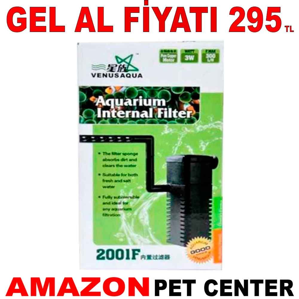 Venus Aqua Akvaryum İç Filtre 2001F 300 L/S 3W Gel Al 35001850 Amazon Pet Center