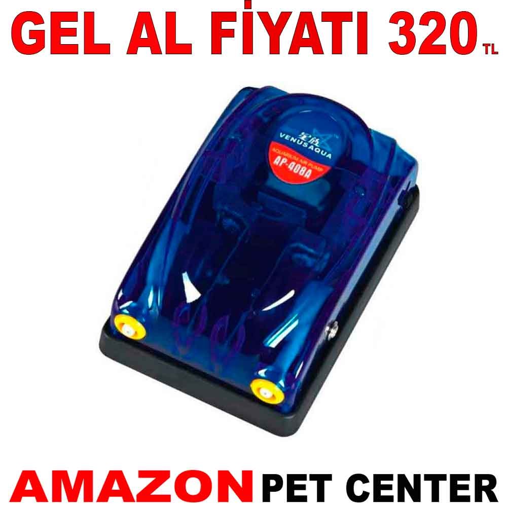 Venus Aqua Çift Çıkışlı Hava Motoru AP408A Gel Al 35001881 Amazon Pet Center