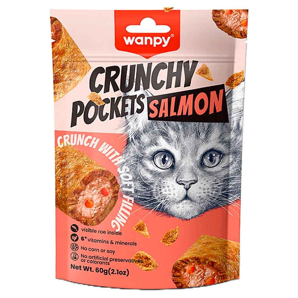 Wanpy Crunch Kedi Ödülü Somonlu Havyar 60 Gr 6927749811664 Amazon Pet Center