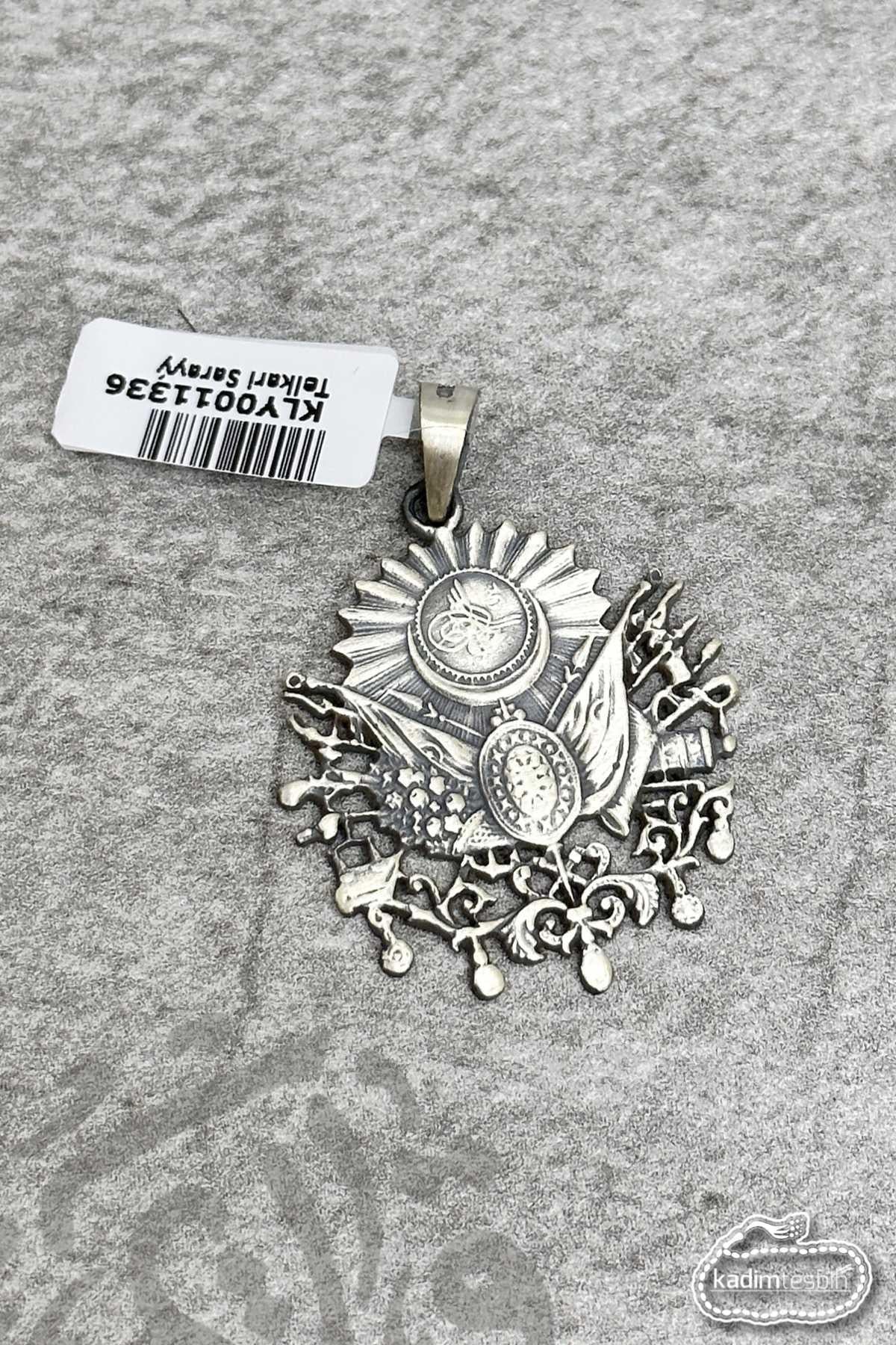 Osmanlı Arması 925 Ayar Gümüş Erkek Kolye Ucu