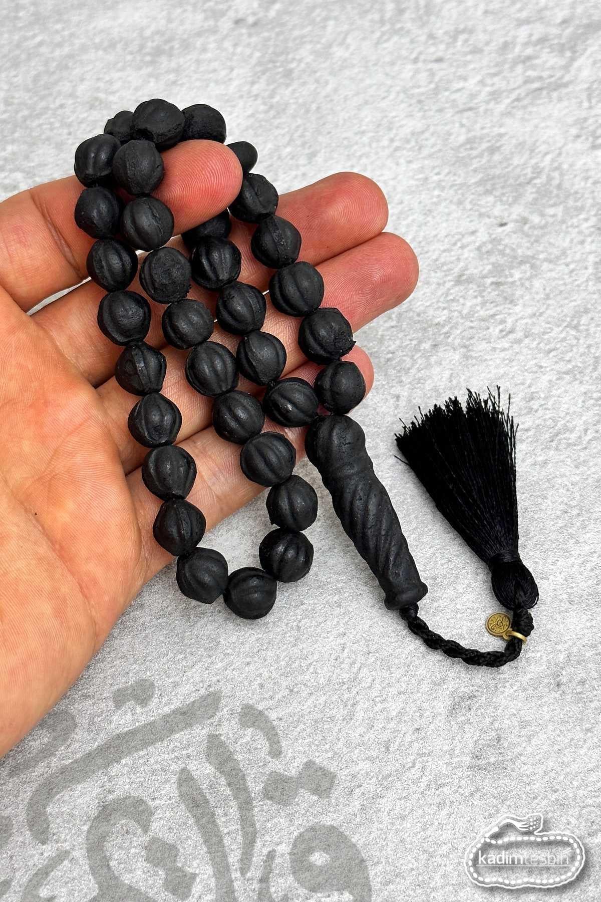 Osmanlı İp Püsküllü Orta Boy Kokulu Miski Amber Tesbih