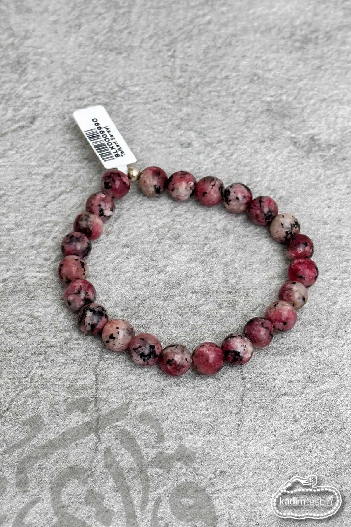 Pembe Kuvars Doğal Taşlı Unisex Bileklik