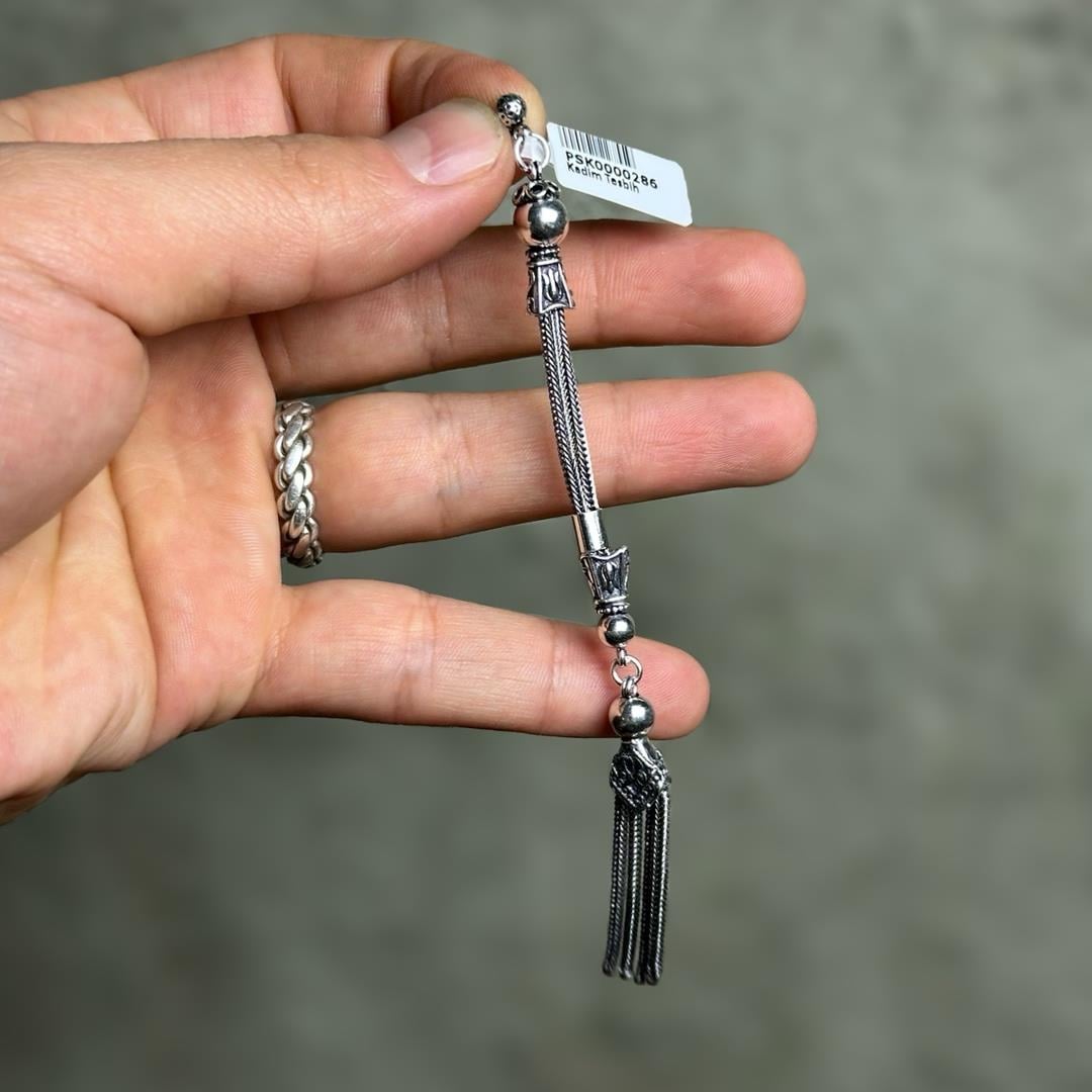 Sallantılı 925 Ayar Gümüş Püskül