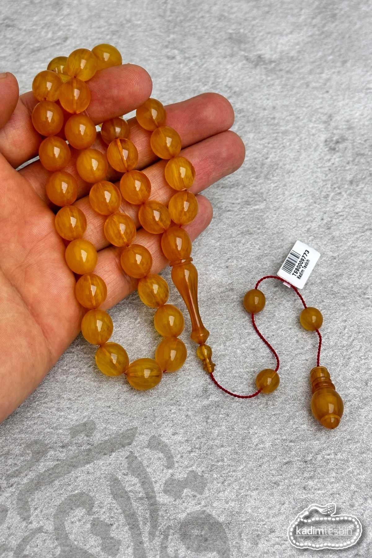 Yumurta Kesim Usta İşçilikli Sıkma Kehribar