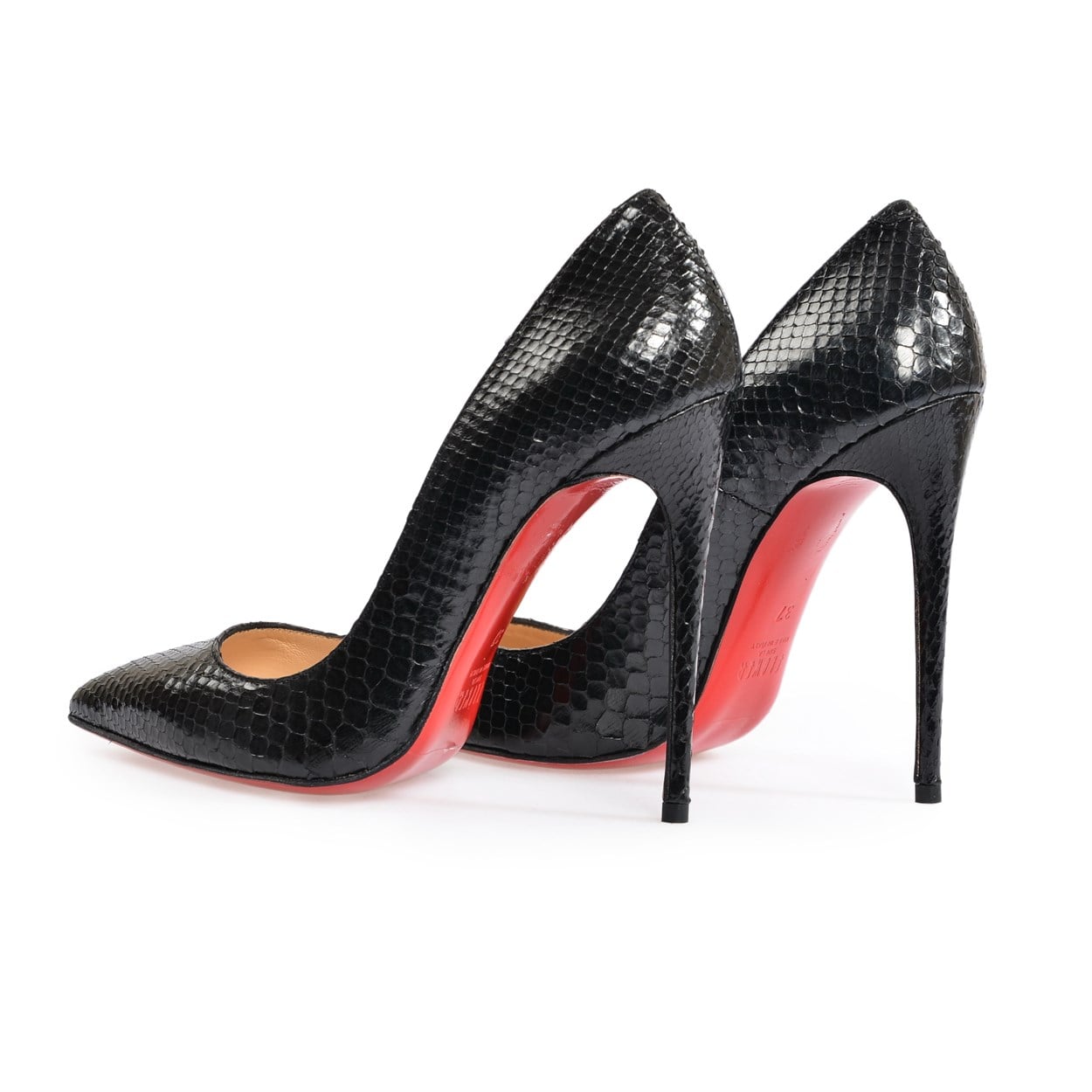  Siyah Piton Stiletto