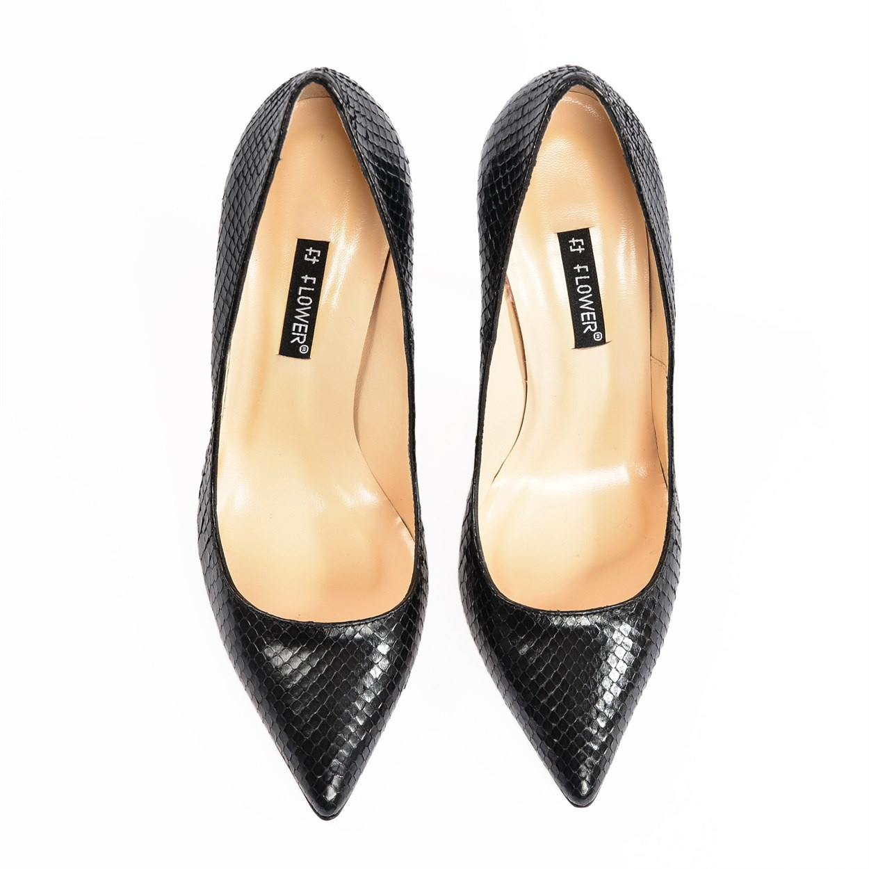  Siyah Piton Stiletto