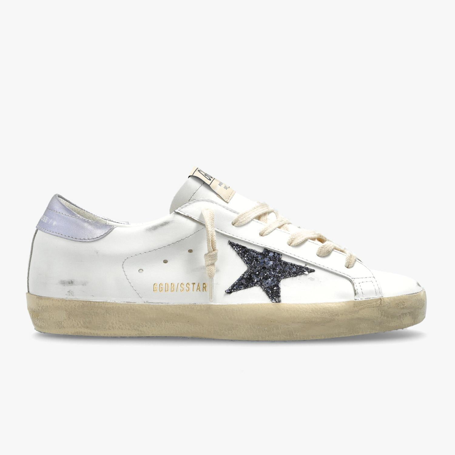 Golden Goose Beyaz Super Star 7539 Kadın Sneaker | Flower Ayakkabı