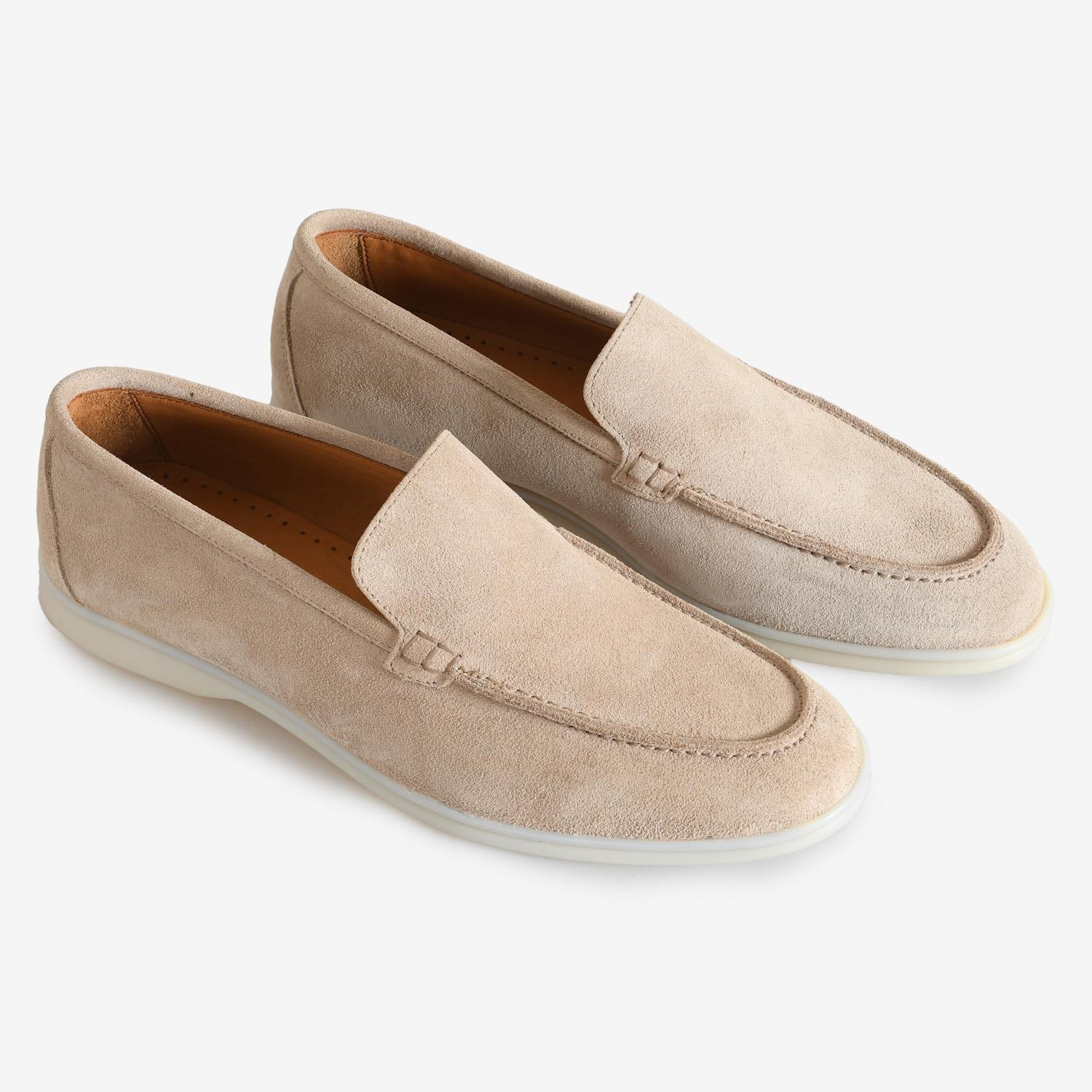 Bej Süet Erkek Loafer