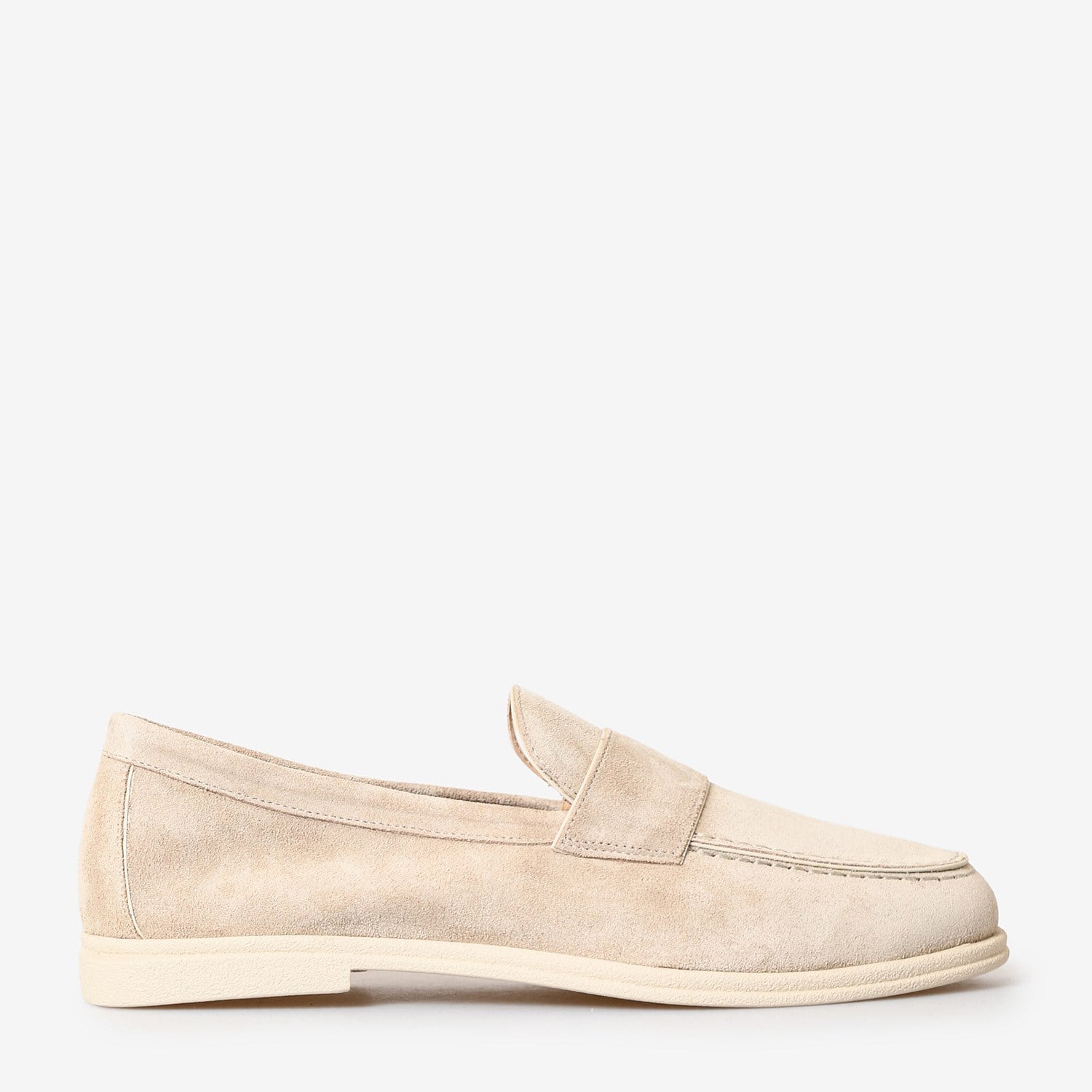 Bej Süet Kadın Loafer