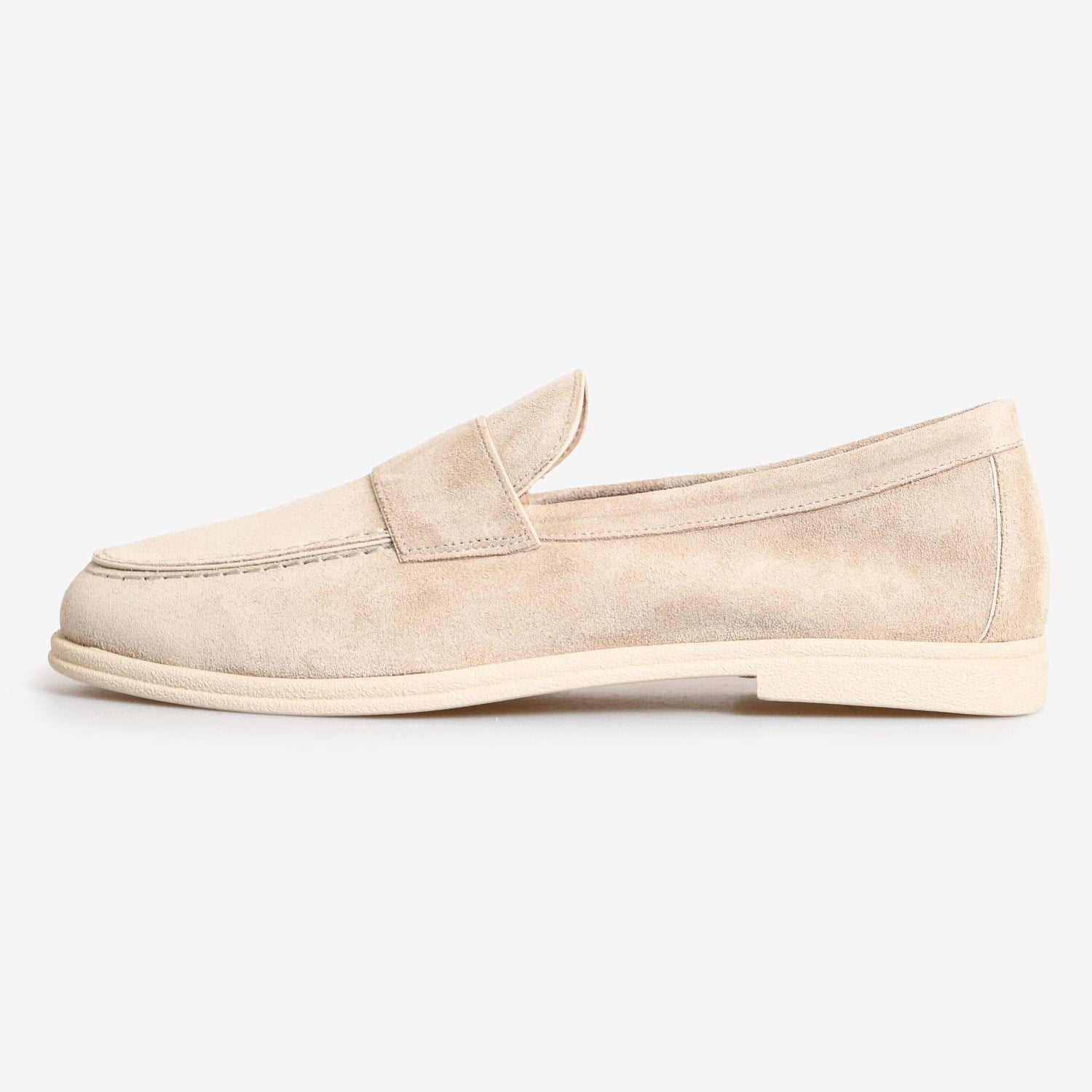 Bej Süet Kadın Loafer